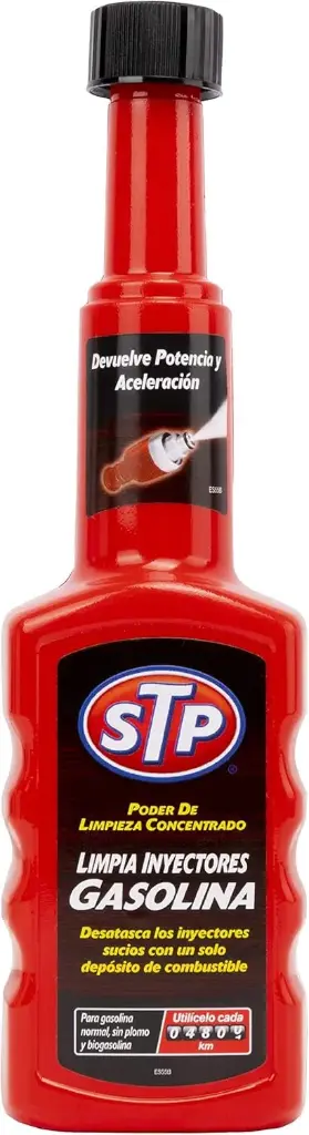 STP LIMPIA INYECTORES GASOLINA 200 ML.