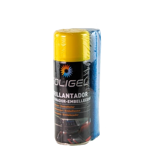 SOLIGEL LIMPIASALPICADEROS +  MICROFIBRA CP-400ML (CAJA 9 UDS)