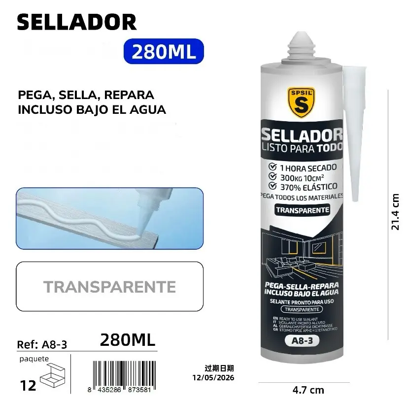 SELLADOR TRANSPARENTE 280 ML.
