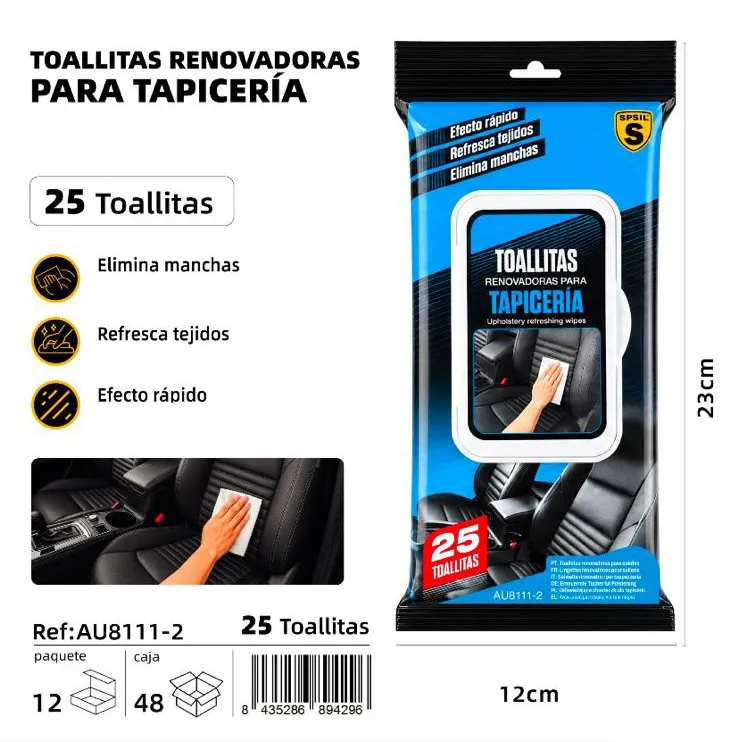 TOALLITAS LIMPIA TAPICERÍAS SPSIL