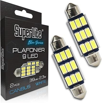 BOMBILLA PLAFONIER 9 LED 39 MM (2 UND)