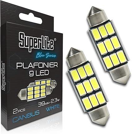 BOMBILLA PLAFONIER 9 LED 39 MM (2 UND)