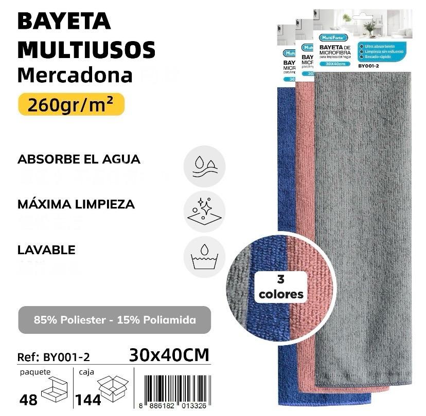 BAYETA MULTIUSOS 260gr/m2 30X40 CM.