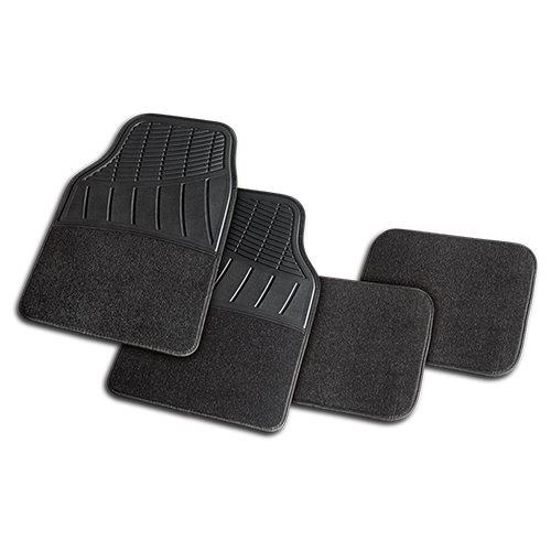 ALFOMBRA MOQUETA / TALONERA GOMA 4 PIEZAS