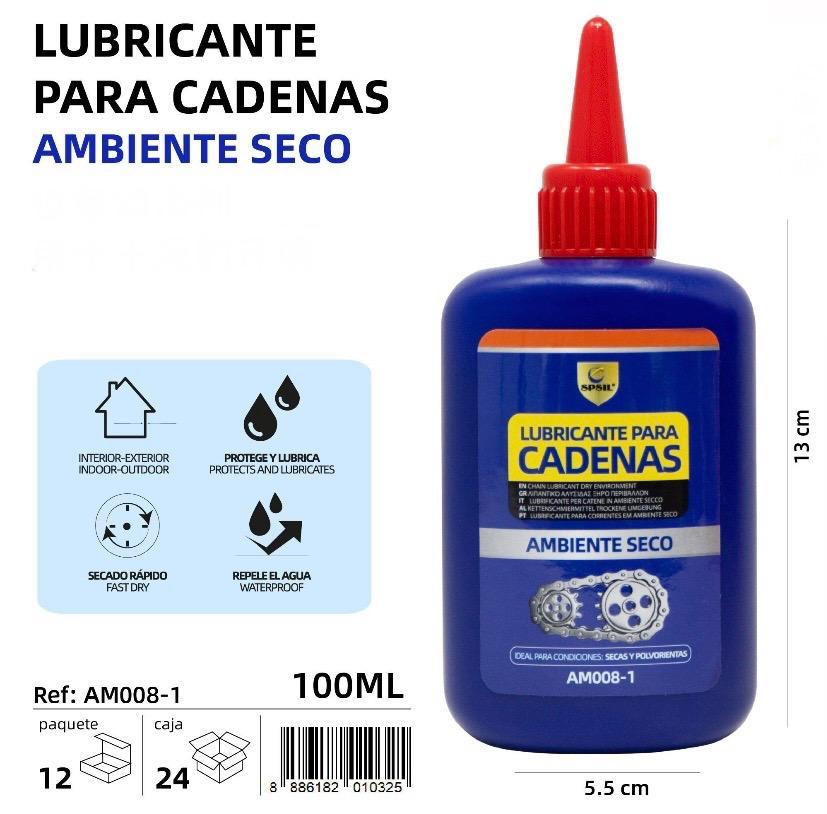 LUBRICANTE PARA CADENAS (ambiente seco) 100 ML.