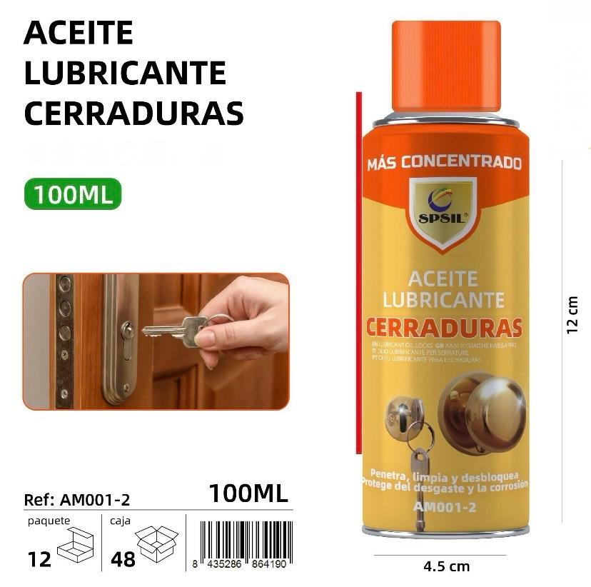 ACEITE LUBRICANTE CERRADURAS 100 ML.