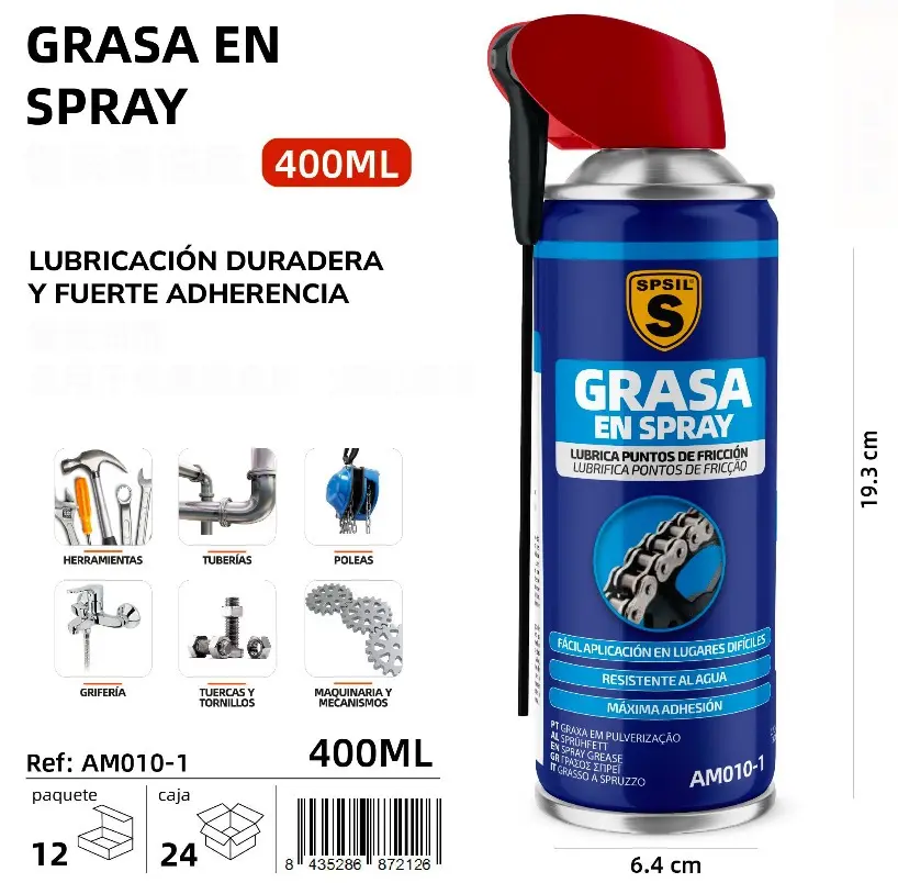 GRASA EN SPRAY 400 ML.
