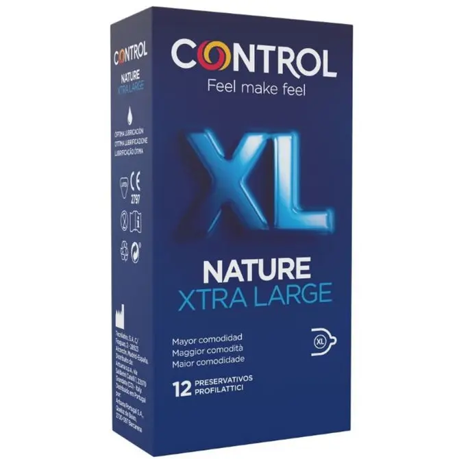 PRESERVATIVOS CONTROL ADAPTA NATURE XL 12 UND.