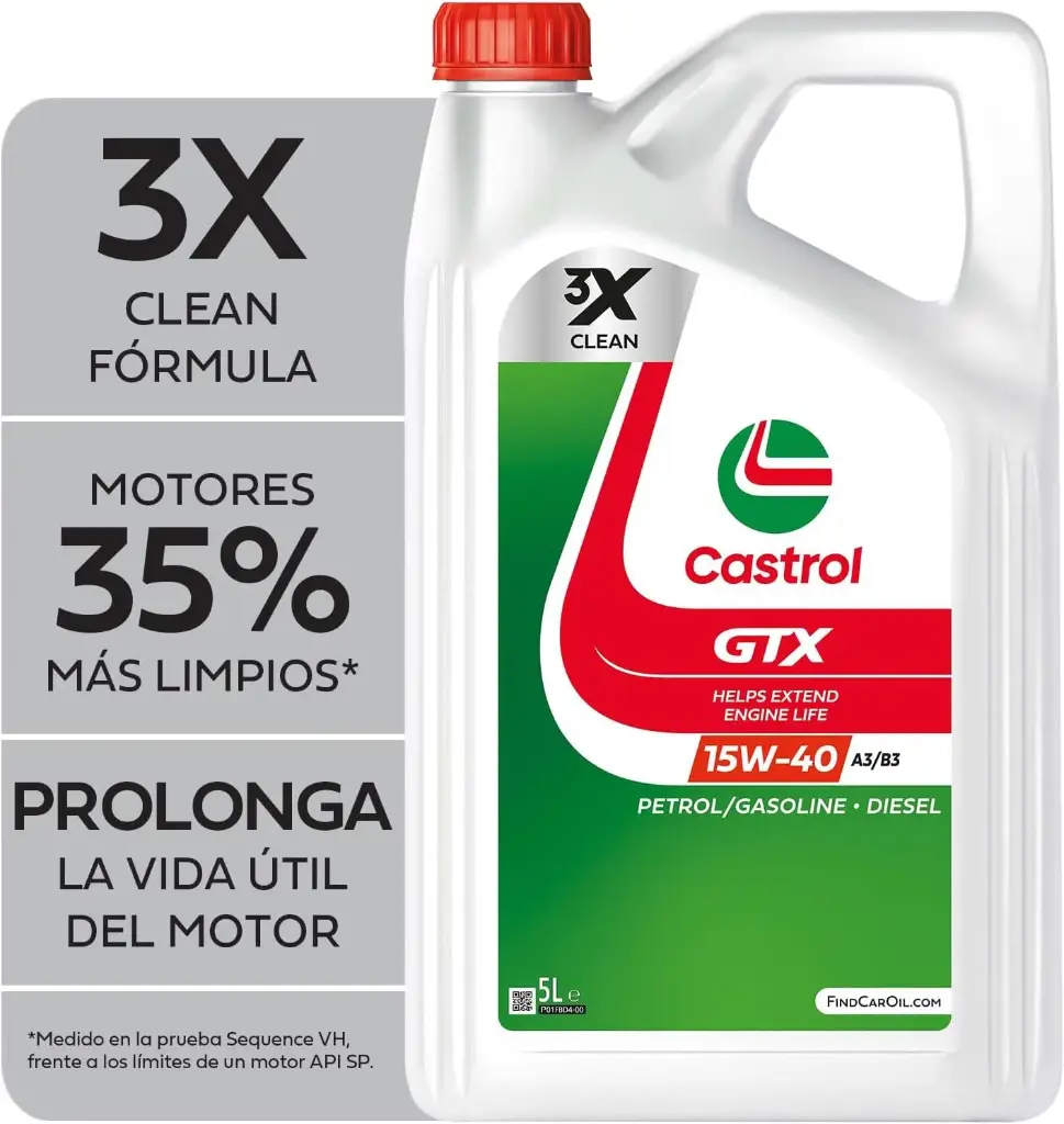 CASTROL GTX 15W40 5 LITROS