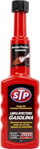 STP LIMPIA INYECTORES GASOLINA 200 ML.