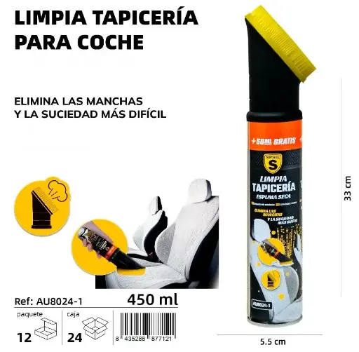 LIMPIA TAPICERIAS PARA COCHE 450 ML.