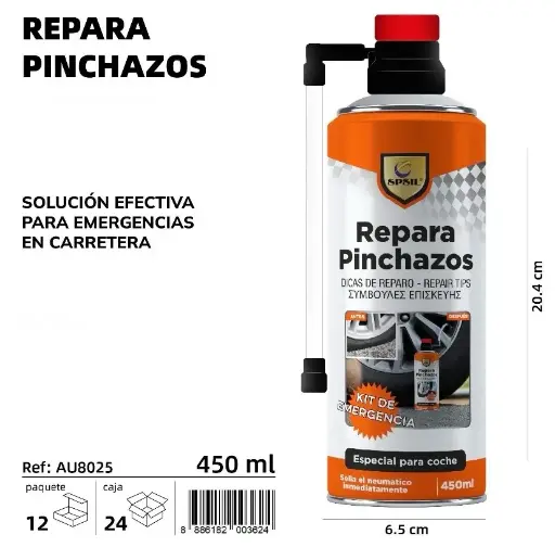 REPARA PINCHAZOS 450 ML.