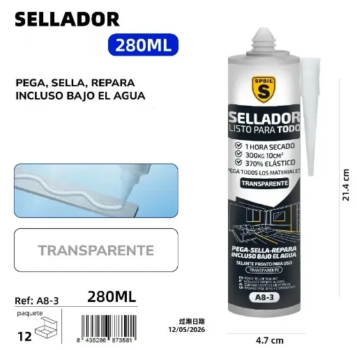 SELLADOR TRANSPARENTE 280 ML.