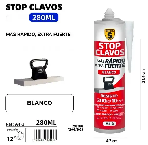 STOP CLAVOS 280 ML.