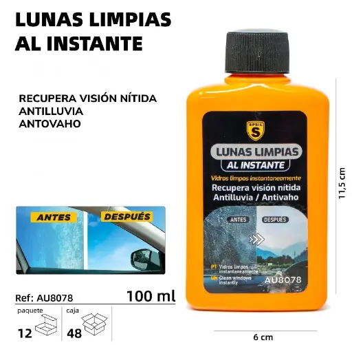 LUNAS LIMPIAS AL INSTANTE 100 ML.