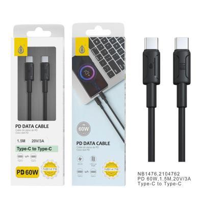 CABLE TIPO-C A TIPO-C / 3A / 1.5 METROS / CARGA RAPIDA