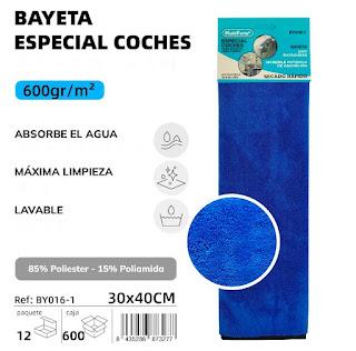 BAYETA ESPECIAL COCHE 600gr/m2 30X40 CM.