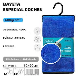 BAYETA ESPECIAL COCHE 600gr/m2 60X90 CM.