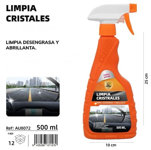LIMPIA CRISTALES 500 ML.