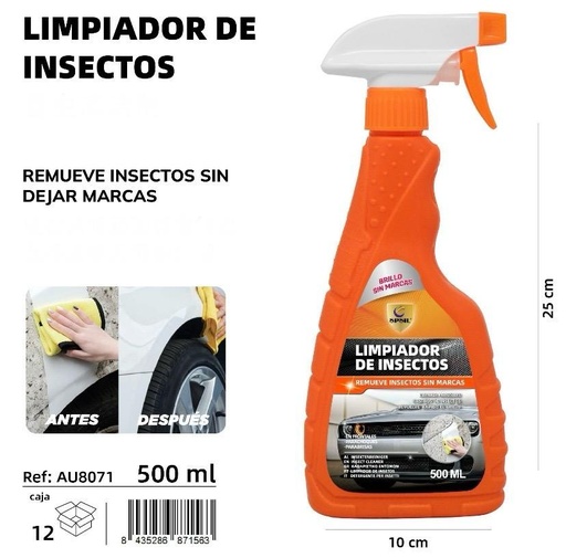 LIMPIADOR DE INSECTOS 500 ML.