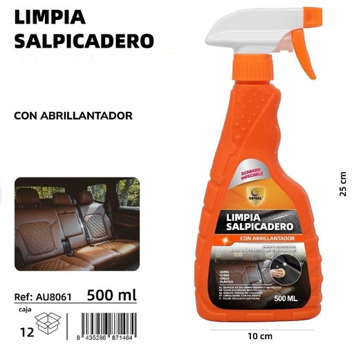 LIMPIA SALPICADERO CON ABRILLANTADOR 500 ML.