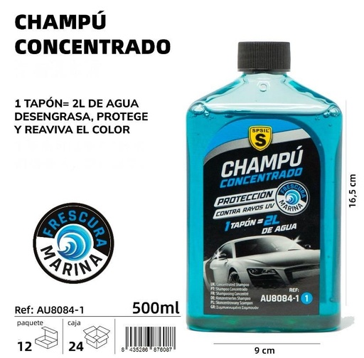 CHAMPÚ CONCENTRADO MARINA 500 ML.