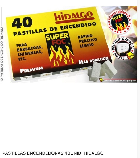 PASTILLAS DE FUEGO HIDALGO