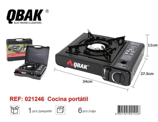 COCINA GAS PORTÁTIL QBAK