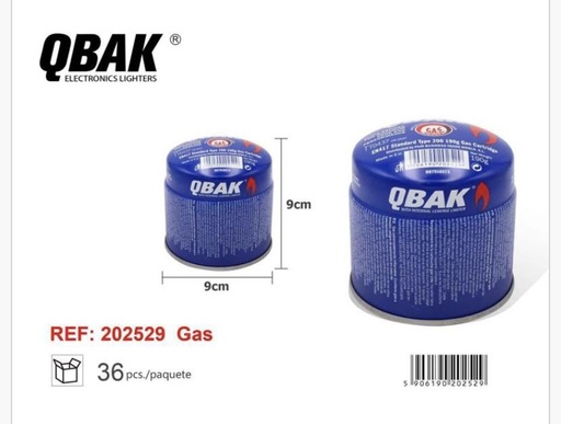 CARTUCHO GAS QBAK 36/PAQUETE