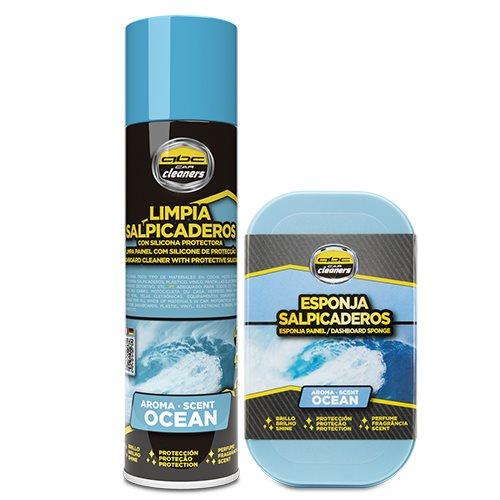 LIMPIA SALPICADEROS MAS ESPONJA ABRILLANTADORA OCEANO 250 ML.