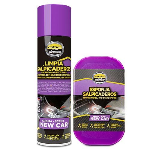 LIMPIA SALPICADEROS MAS ESPONJA COCHE NUEVO 250 ML.