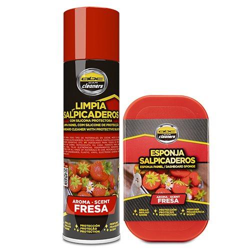 LIMPIA SALPICADEROS MAS ESPONJA FRESA 250 ML.