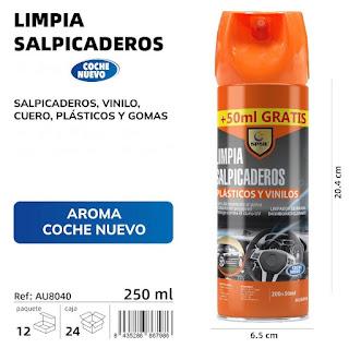 LIMPIA SALPICADEROS 250 ML. (COCHE NUEVO /AIRE FRESCO/LIMON/LAVANDA)