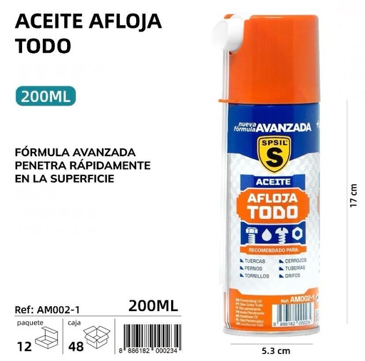 ACEITE AFLOJA TODO 200 ML.