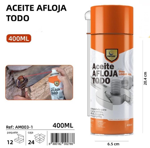 ACEITE AFLOJA TODO 400 ML.