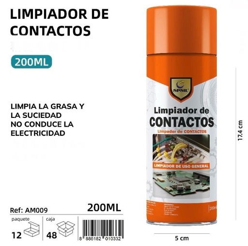 LIMPIADOR DE CONTACTOS 200 ML.