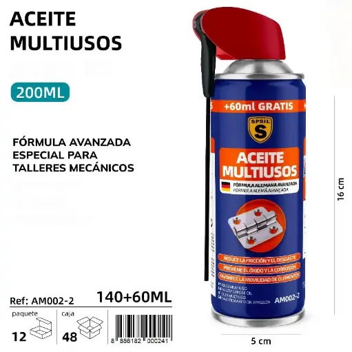 ACEITE MULTIUSOS 200 ML.