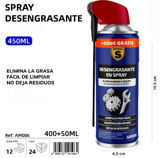 DESENGRASANTE SPRAY 450 ML.