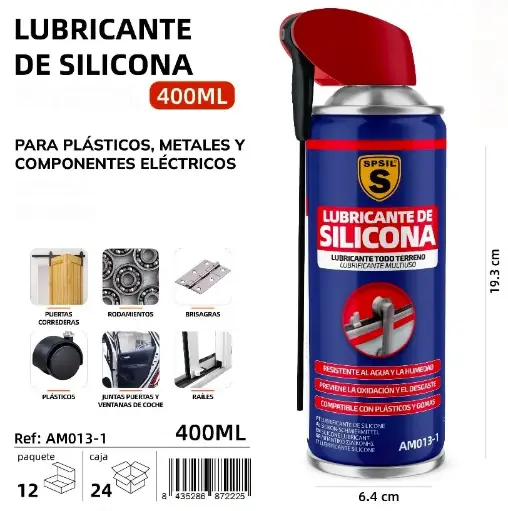 LUBRICANTE DE SILICONA 400 ML.