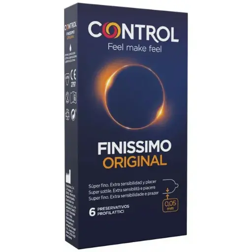 PRESERVATIVOS CONTROL FINISSIMO ORIGINAL 6 UND.