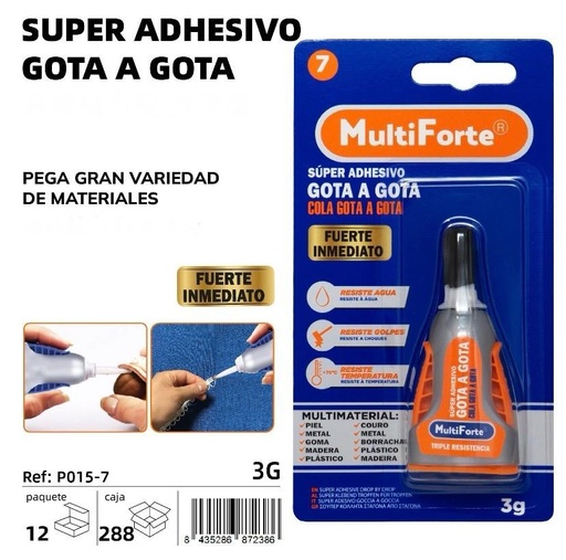 SUPER ADHESIVO GOTA A GOTA 3 GRAMOS