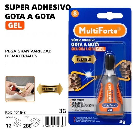 SUPER ADHESIVO GOTA A GOTA GEL 3 GRAMOS