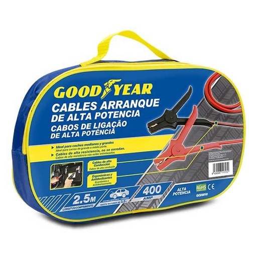CABLES ARRANQUE GOOD YEAR 2,5M/400AMP