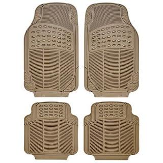 JUEGO ALFOMBRA GOMA INDIANAPOLIS BEIGE 4 PZAS.