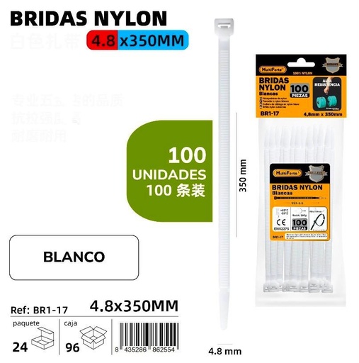 BRIDAS NYLON 100 UND.
