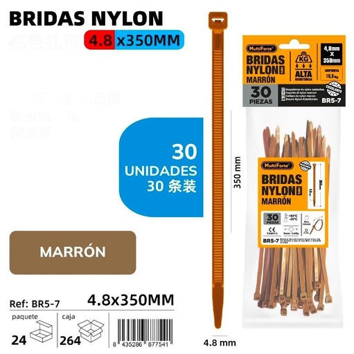 BRIDAS NYLON 30 UND.