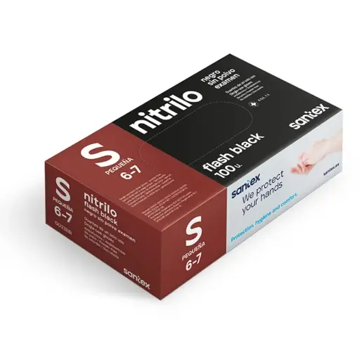 CAJA GUANTE NITRILO TALLA S