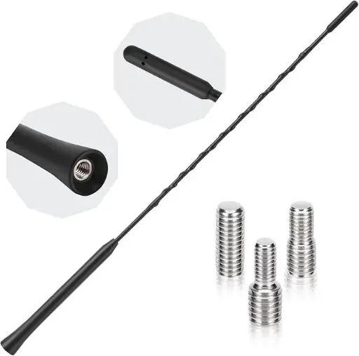 VARILLA ANTENA TIPO GOLF 40 CM.