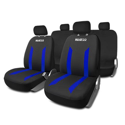 JUEGO FUNDAS SABBIA NEGRO/AZUL