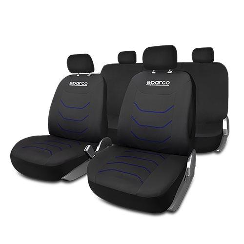 JUEGO FUNDAS CORSA NEGRA/AZUL
